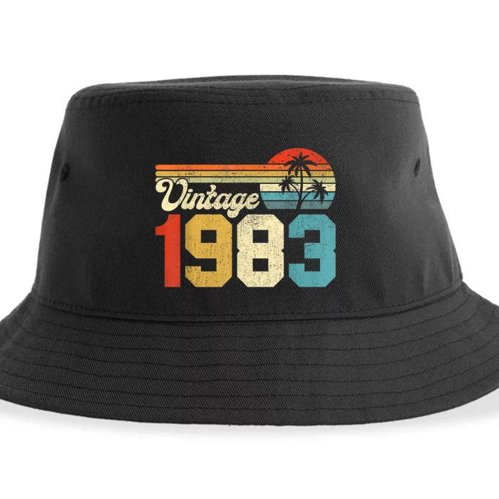 40 Year Old Gift Vintage 1983 Made In 1983 40th Birthday Sustainable Bucket Hat