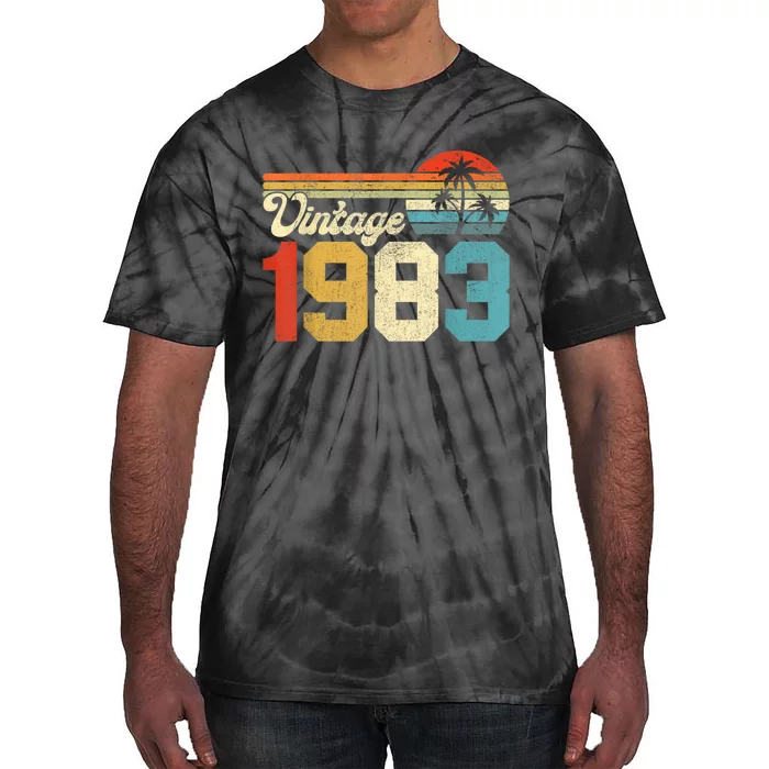 40 Year Old Gift Vintage 1983 Made In 1983 40th Birthday Tie-Dye T-Shirt