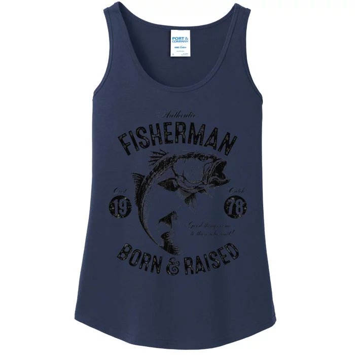 45 Year Old Fisherman Fishing 1978 45th Birthday Gift Ladies Essential Tank