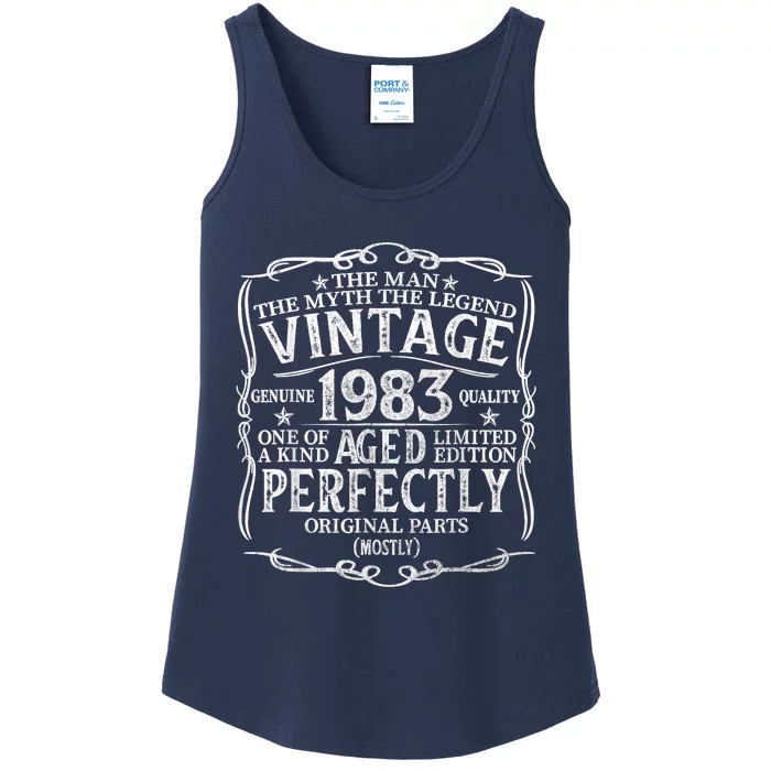 40 Year Old Gift Vintage 1983 Man Myth Legend 40th Birthday Ladies Essential Tank