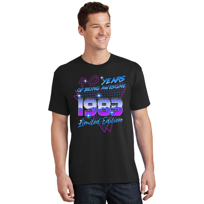 40 Years Of Being Awesome Since 1983 Legendary 40th Birthday T-Shirt