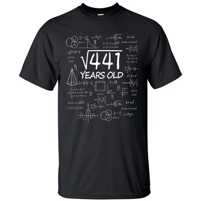 411 Years Old 21st Birthday Math Funny Nerd Tall T-Shirt