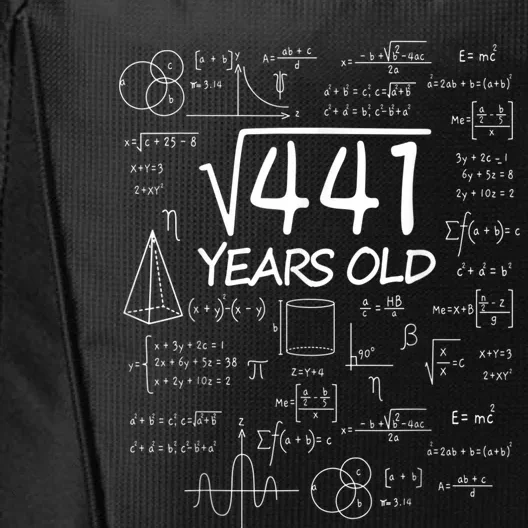 411 Years Old 21st Birthday Math Funny Nerd City Backpack