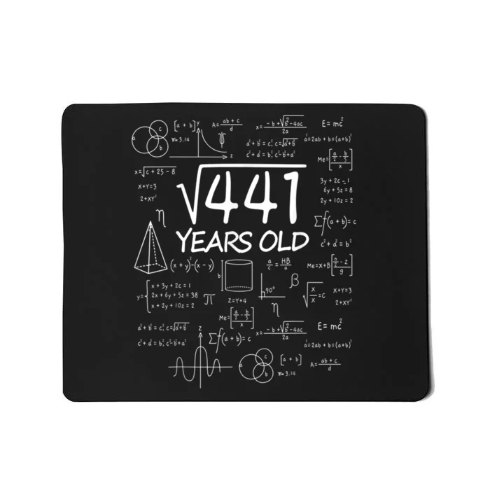 411 Years Old 21st Birthday Math Funny Nerd Mousepad