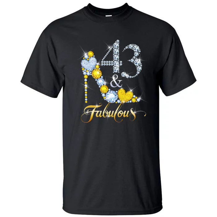 43 years old It's my Birthday 43th Birthday Diamond Crown Tall T-Shirt