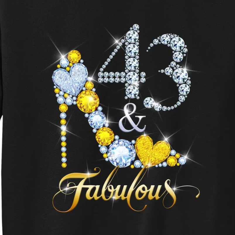 43 years old It's my Birthday 43th Birthday Diamond Crown Tall Sweatshirt