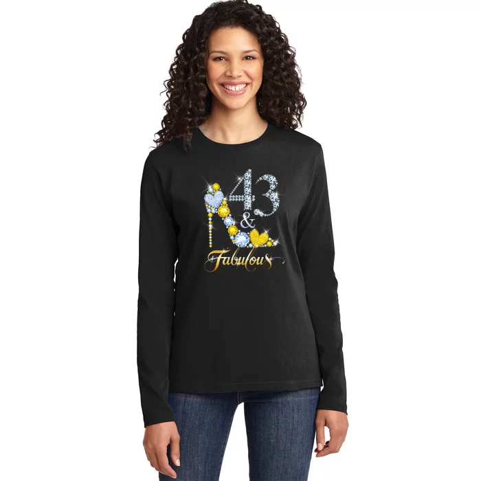 43 years old It's my Birthday 43th Birthday Diamond Crown Ladies Long Sleeve Shirt