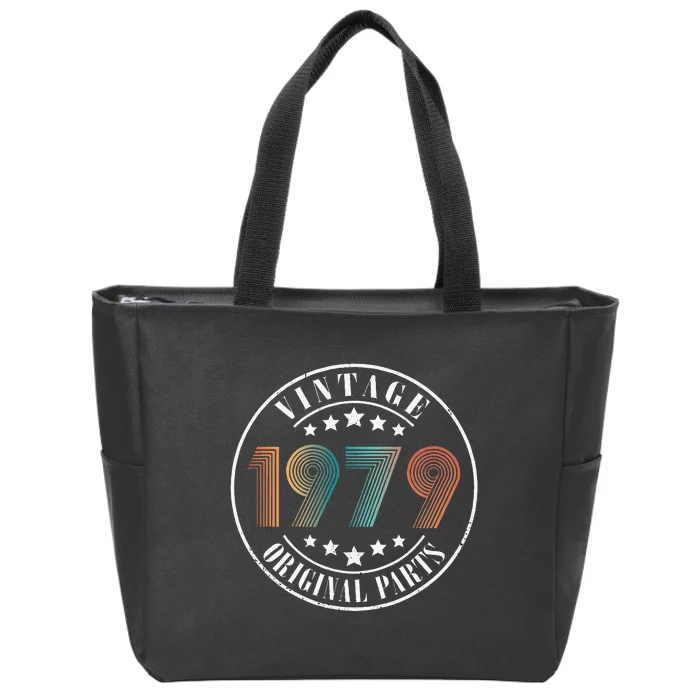 44 Years Old 44th Birthday Women Vintage 1979 Zip Tote Bag