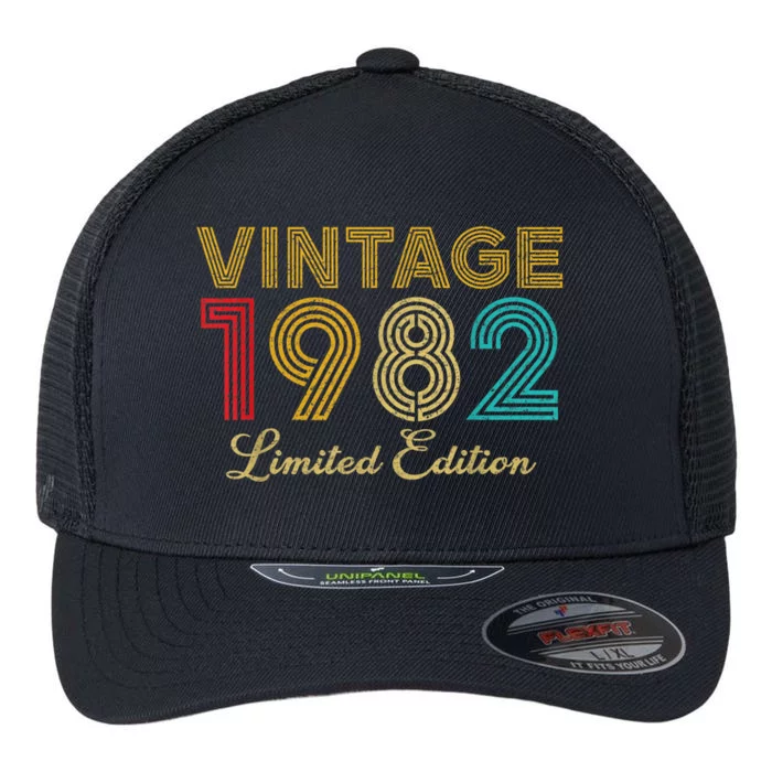 40 Years Old Vintage 1982 Limited Edition 40th Birthday Flexfit Unipanel Trucker Cap