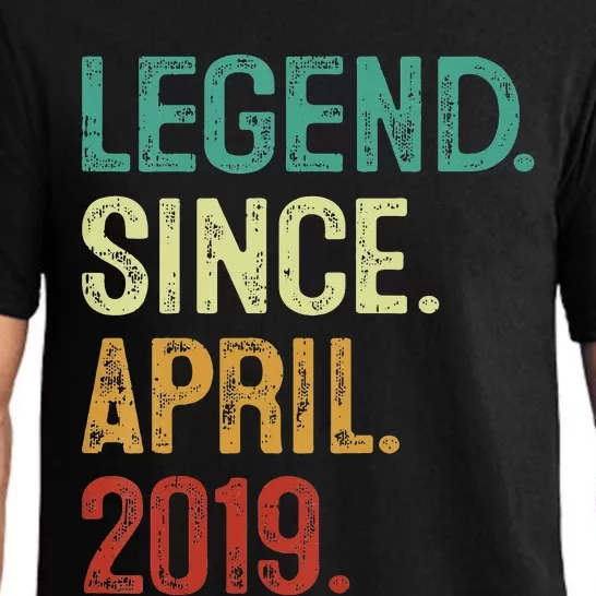 4 Years Old Legend Since April 2019 4th Birthday Pajama Set