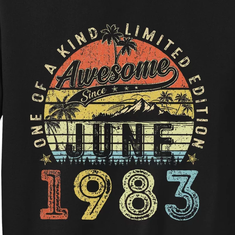 40 Year Old Awesome Since June 1983 40th Birthday Sweatshirt