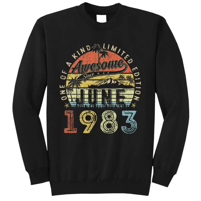 40 Year Old Awesome Since June 1983 40th Birthday Sweatshirt