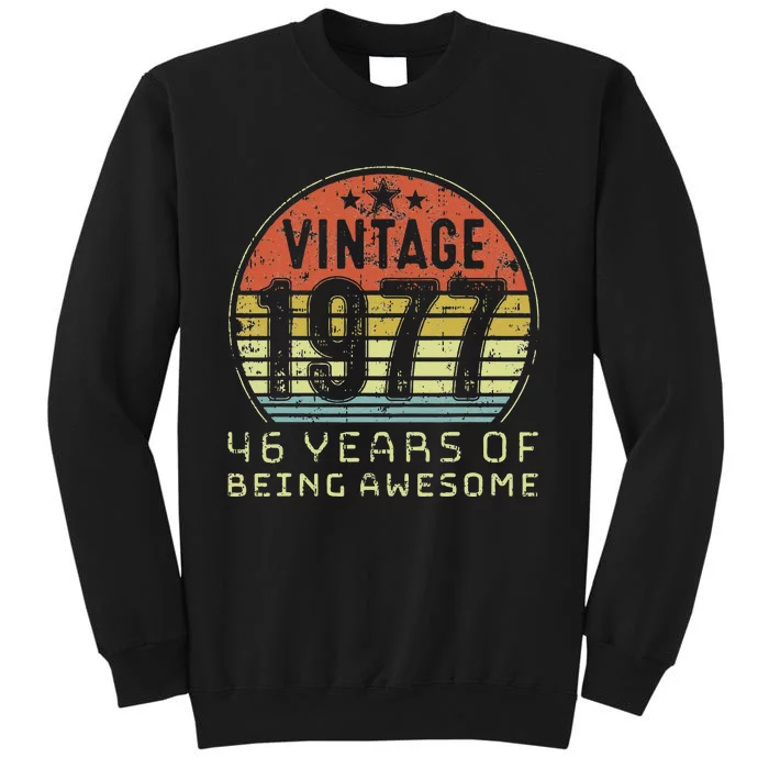 46 Year Old Birthday Vintage 1977 46th Birthday Sweatshirt