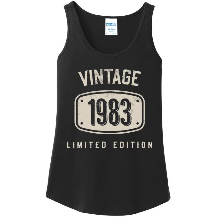 40 Years Old Vintage 1983 Limited Edition 40th Birthday Ladies Essential Tank