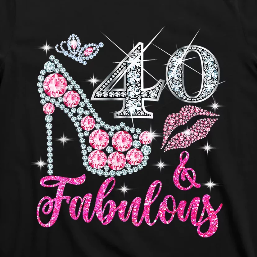 40 Years Old Gifts 40 & Fabulous Since 1983 40th Birthday T-Shirt