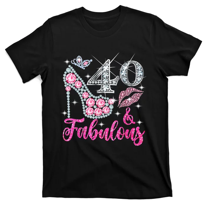 40 Years Old Gifts 40 & Fabulous Since 1983 40th Birthday T-Shirt