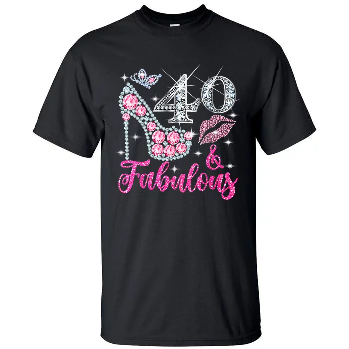 40 Years Old Gifts 40 & Fabulous Since 1983 40th Birthday Tall T-Shirt