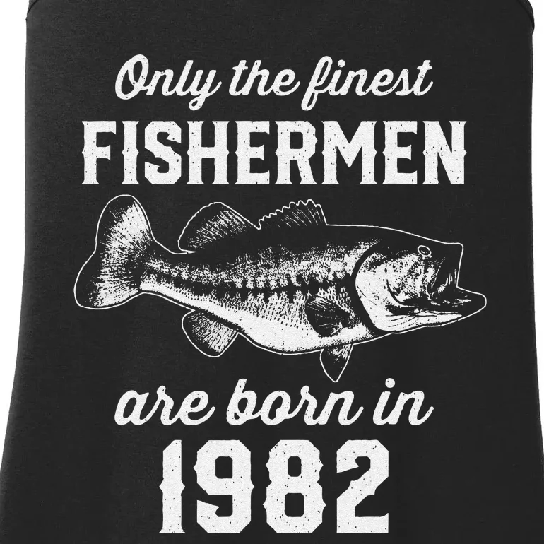 41 Year Old Fishing Fisherman 1982 41st Birthday Ladies Essential Tank