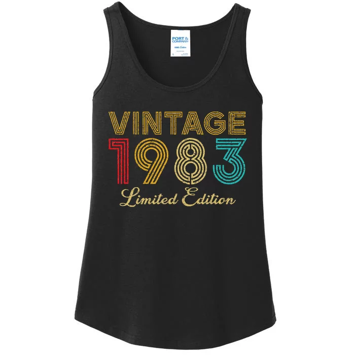 40 Years Old Vintage 1983 Limited Edition 40th Birthday Ladies Essential Tank