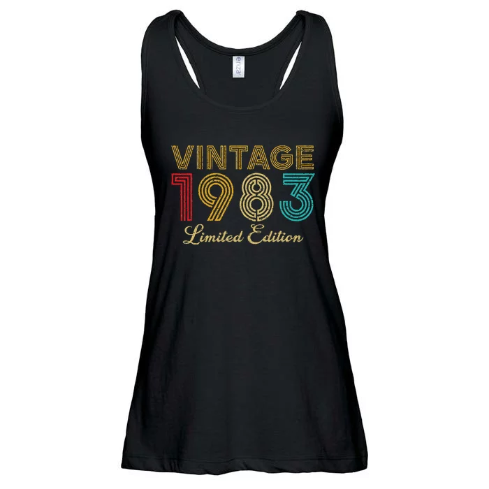 40 Years Old Vintage 1983 Limited Edition 40th Birthday Ladies Essential Flowy Tank