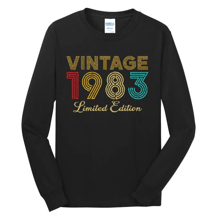 40 Years Old Vintage 1983 Limited Edition 40th Birthday Tall Long Sleeve T-Shirt