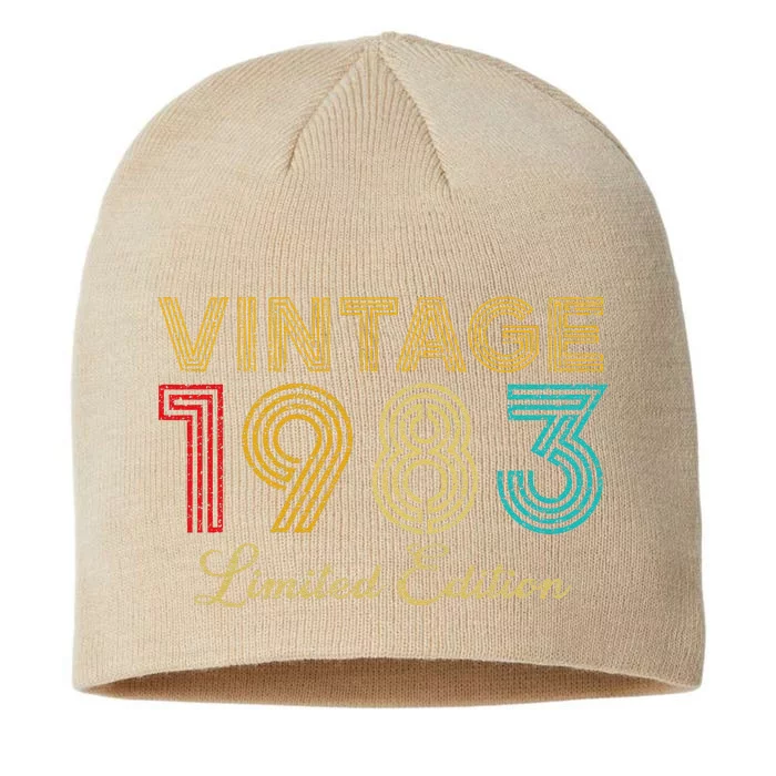 40 Years Old Vintage 1983 Limited Edition 40th Birthday 8 1/2in Sustainable Knit Beanie