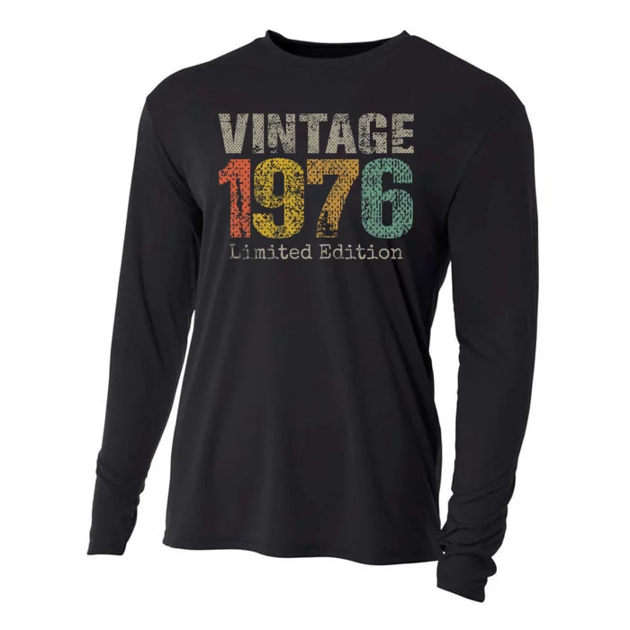 48 Year Old Gifts Vintage 1976 Limited Edition 48th Birthday Cooling Performance Long Sleeve Crew