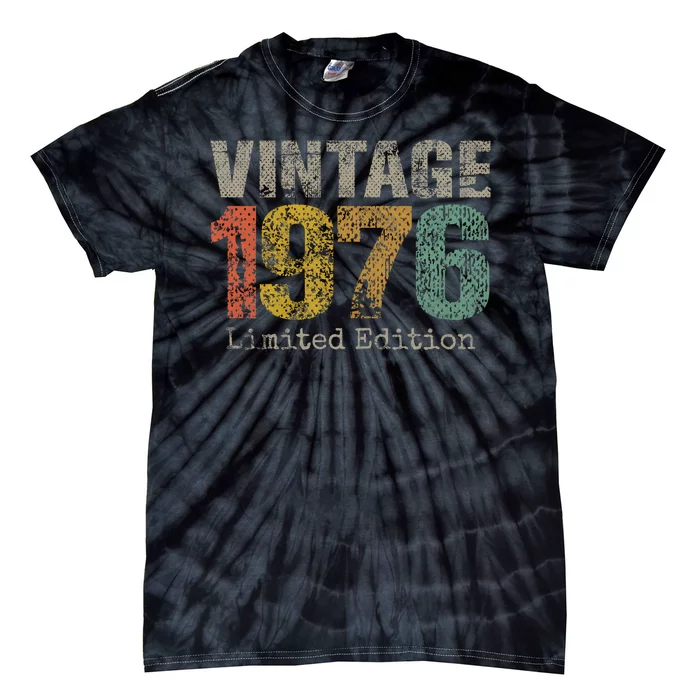 48 Year Old Gifts Vintage 1976 Limited Edition 48th Birthday Tie-Dye T-Shirt