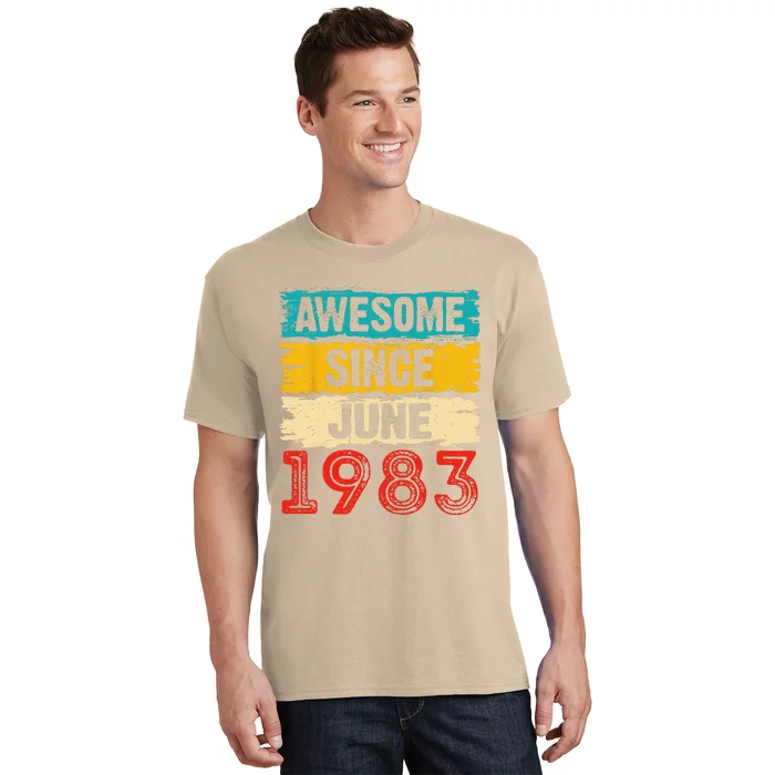 40 Year Old Awesome Since June 1983 40th Birthday Gifts T-Shirt