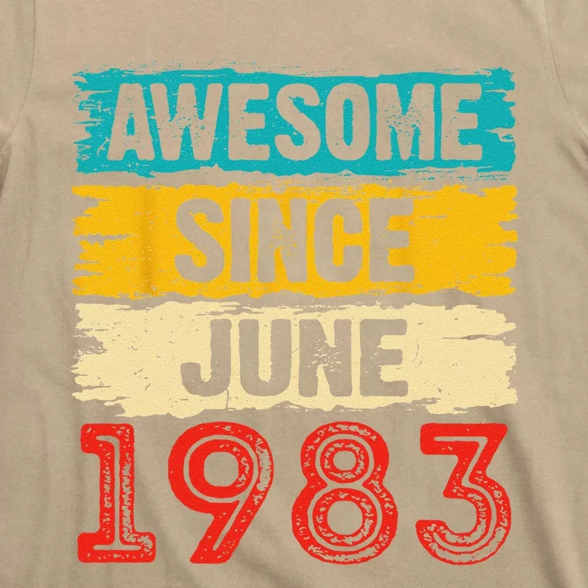 40 Year Old Awesome Since June 1983 40th Birthday Gifts T-Shirt