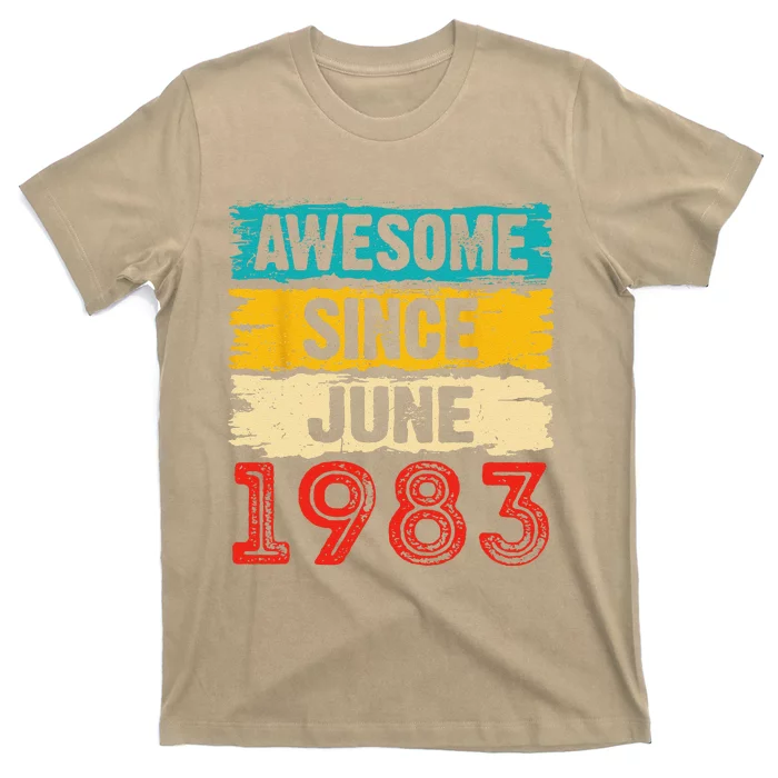 40 Year Old Awesome Since June 1983 40th Birthday Gifts T-Shirt