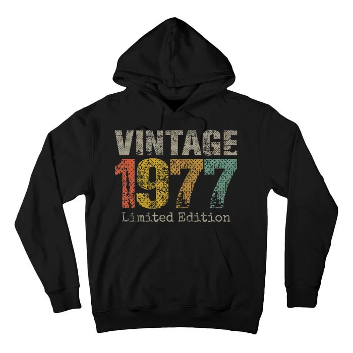 47 Year Old Gifts Vintage 1977 Limited Edition 47th Birthday Tall Hoodie