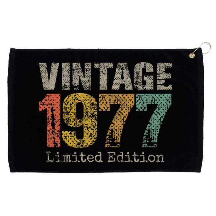 47 Year Old Gifts Vintage 1977 Limited Edition 47th Birthday Grommeted Golf Towel