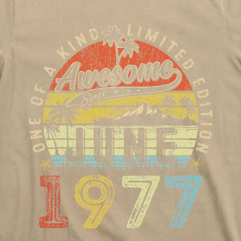 46 Year Old Awesome Since June 1977 46th Birthday T-Shirt