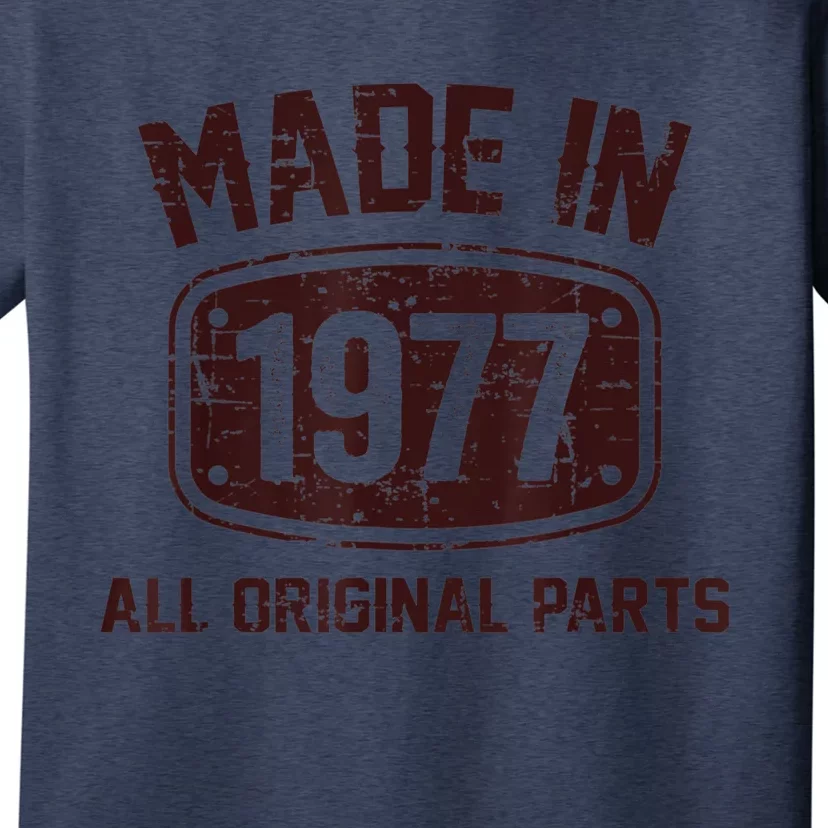 45 Years Old Made in 1977 All Original Parts 45th Birthday T-Shirt