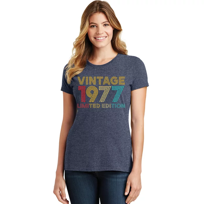 45 Years Old Vintage 1977 Limited Edition 45th Birthday Women's T-Shirt