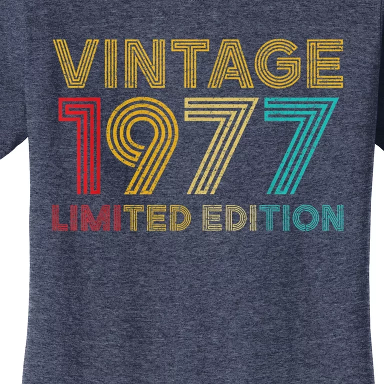 45 Years Old Vintage 1977 Limited Edition 45th Birthday Women's T-Shirt