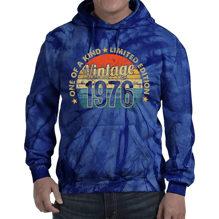 46 Years Old Vintage 1976 Limited Edition 46th Tie Dye Hoodie