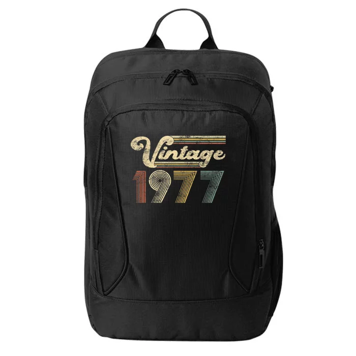 45 Years Old - Vintage Best Of 1977 45th Birthday Present Gifts City Backpack