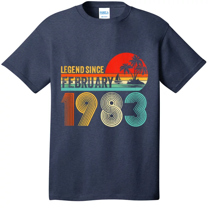 40 Year Old Vintage Legend Since February 1983 40th Birthday T-Shirt