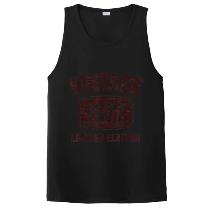 46 Years Old Vintage 1977 Limited Edition 46th Birthday Performance Tank