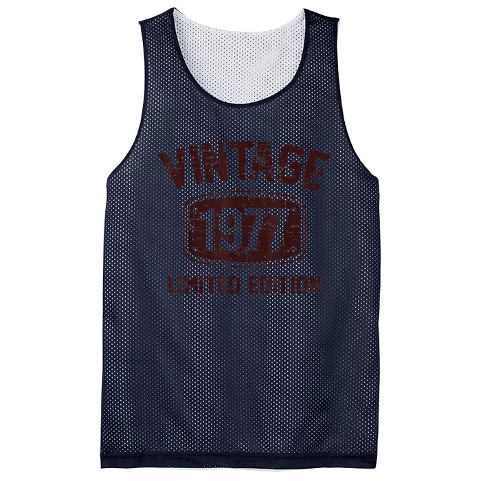 46 Years Old Vintage 1977 Limited Edition 46th Birthday Mesh Reversible Basketball Jersey Tank