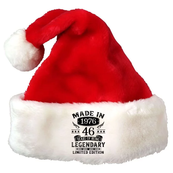 46 Years Old Made In 1976 Shirt 46th Birthday Gift Premium Christmas Santa Hat