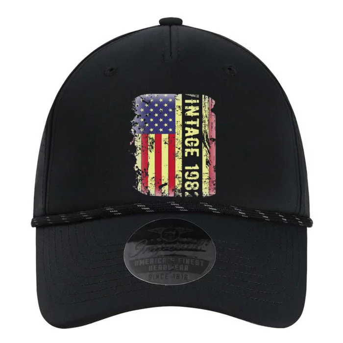 41 Year Old Gifts Vintage 1982 American Flag 41st Birthday Performance The Dyno Cap