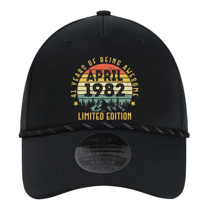 41 Years Old Gift Awesome Since April 1982 41st Birthday Performance The Dyno Cap