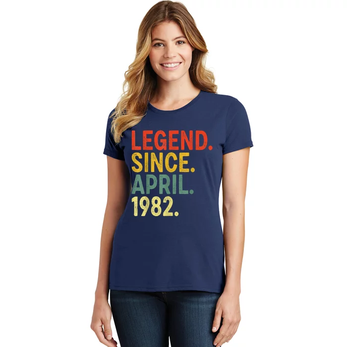 41 Year Old Legend Since April 1982 41st Birthday Women's T-Shirt