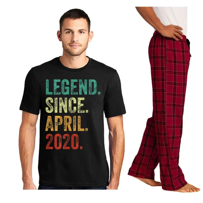 4 Years Old Legend Since April 2020 4th Birthday Pajama Set