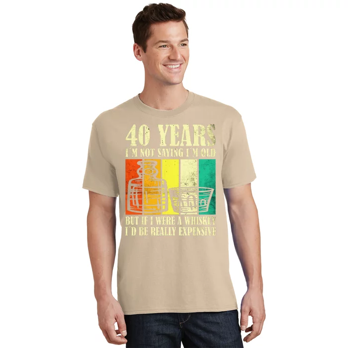 40 Year Old Vintage Bourbon Vintage Whiskey 40th Birthday T-Shirt