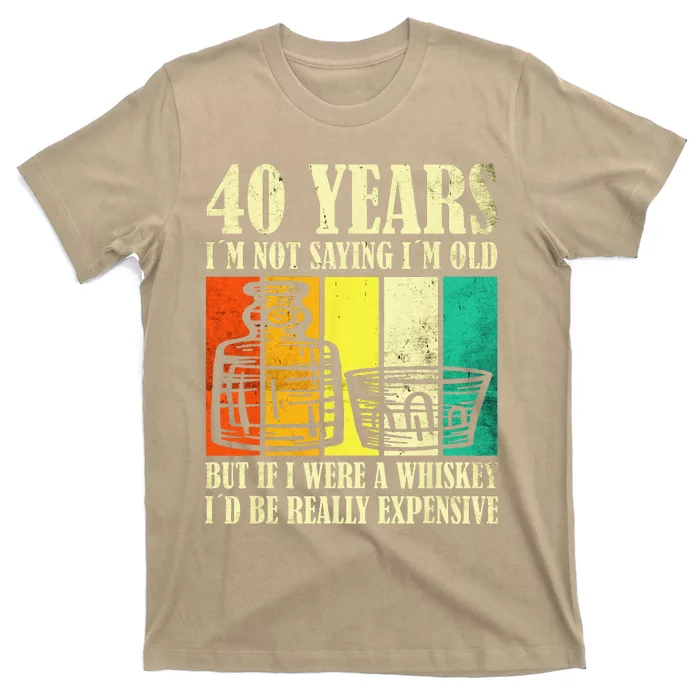 40 Year Old Vintage Bourbon Vintage Whiskey 40th Birthday T-Shirt