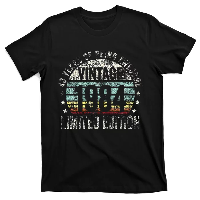 40 Year Old Gifts Vintage 1984 Limited Edition 40th Birthday T-Shirt